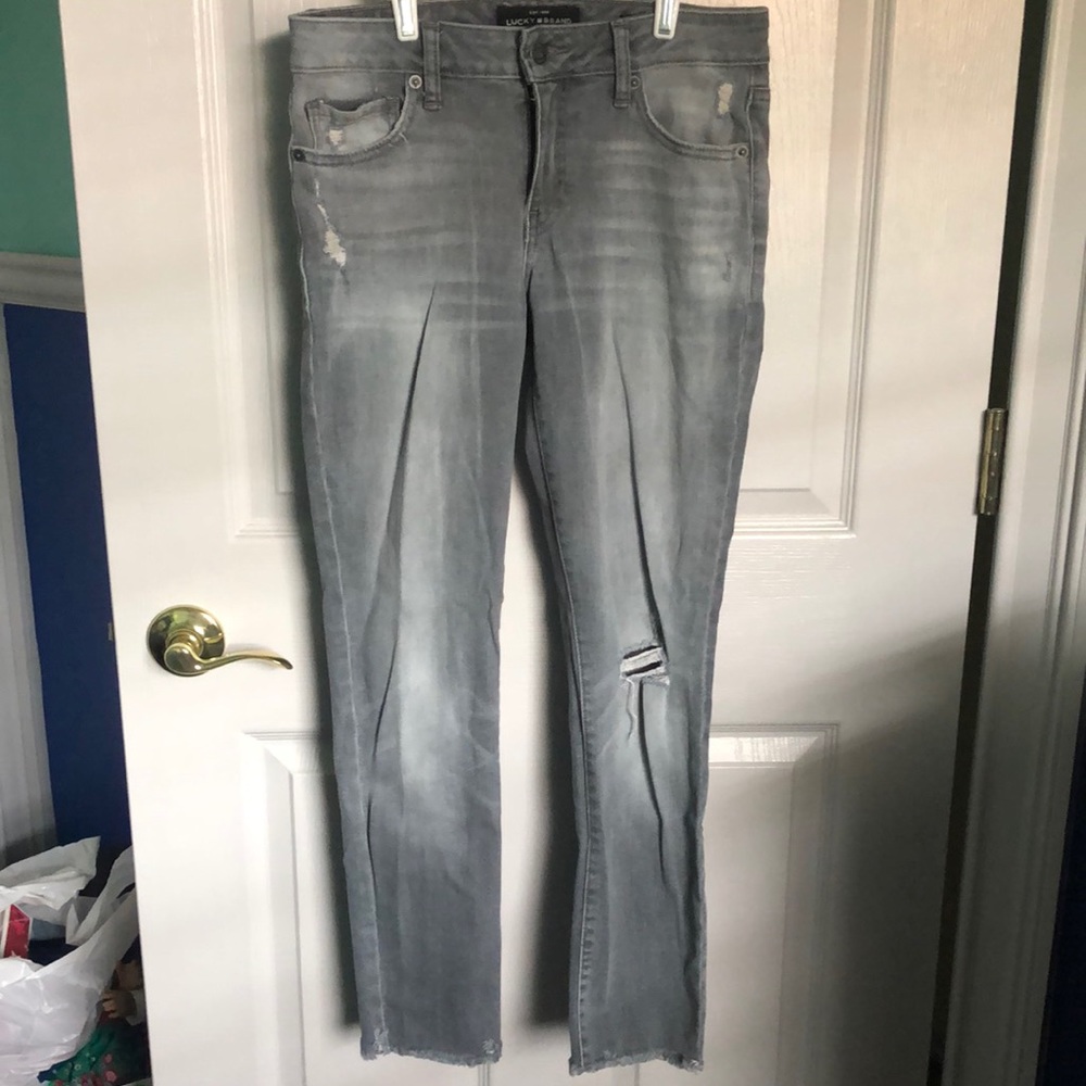 Lucky Brand Size 2 Grey Jeans